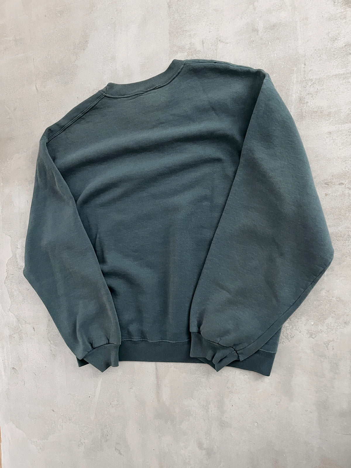 DARK GREEN RUSSELL SWEATER - 1990S - L/M