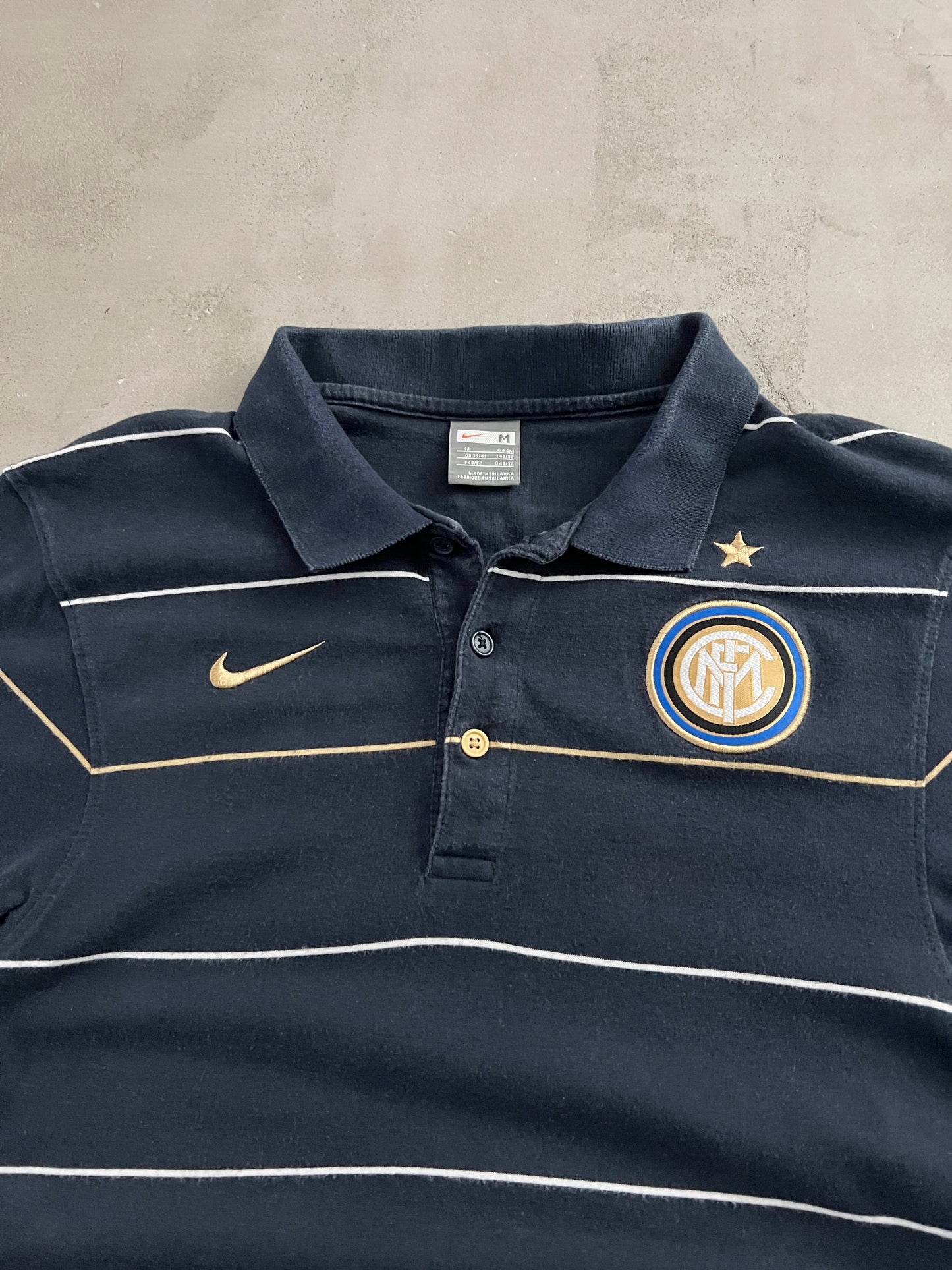 NAVY INTER MILAN NIKE POLO - 2000S - M/S