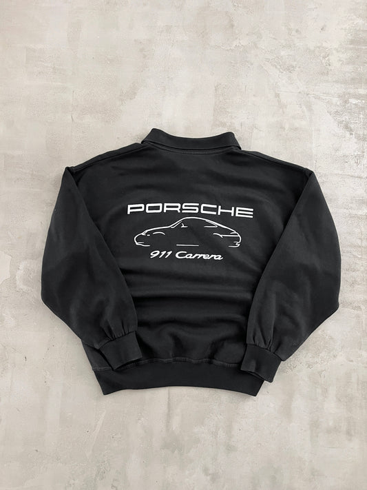 BLACK PORSCHE SWEATER - 1990S - S