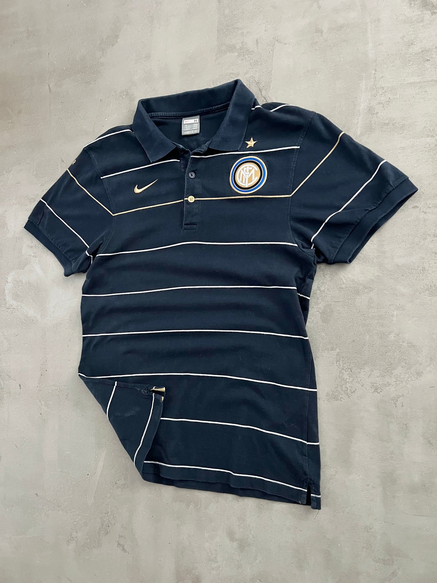 NAVY INTER MILAN NIKE POLO - 2000S - M/S