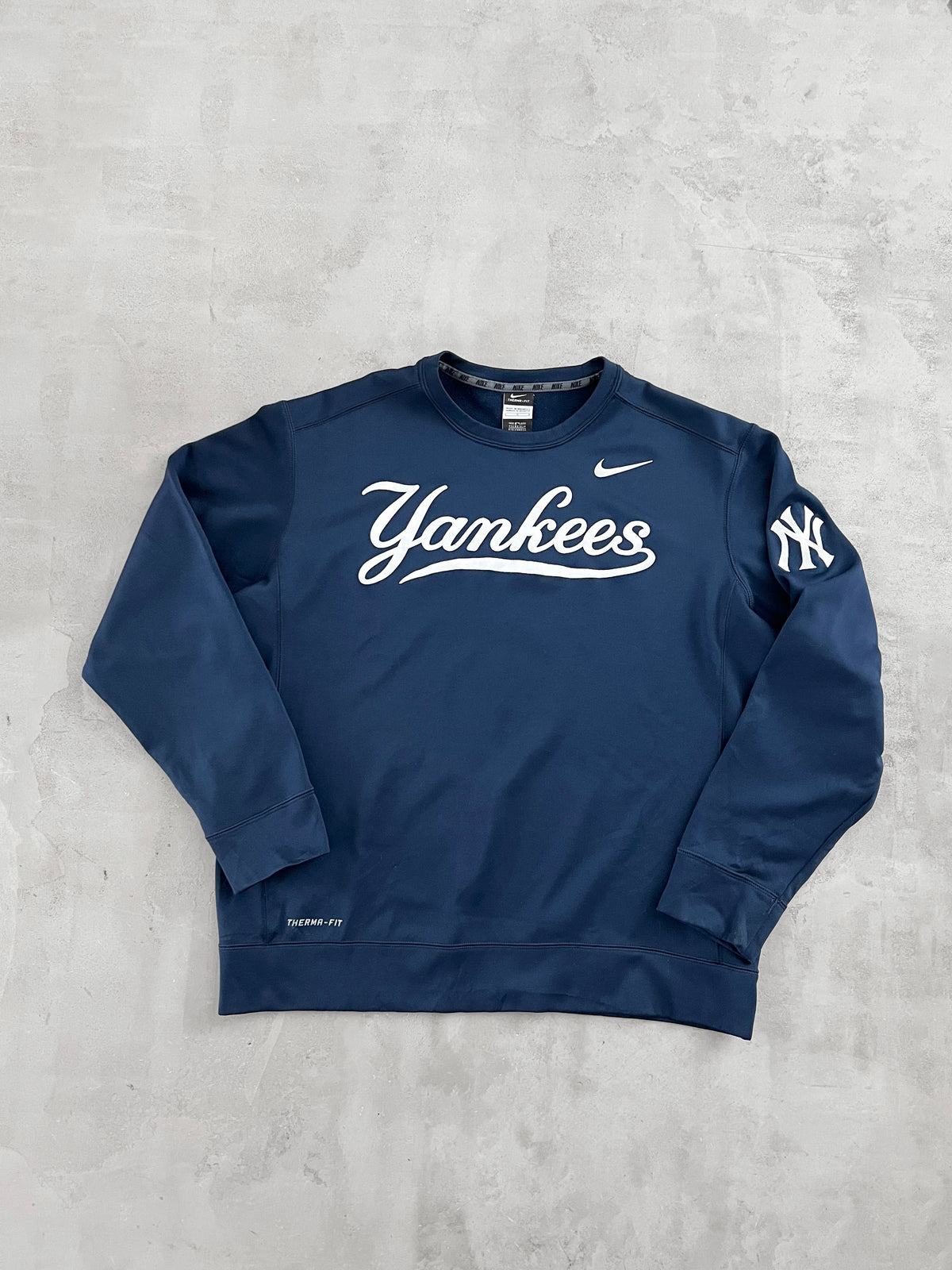 NAVY YANKEES NIKE LONGSLEEVE - 2000S - L/M