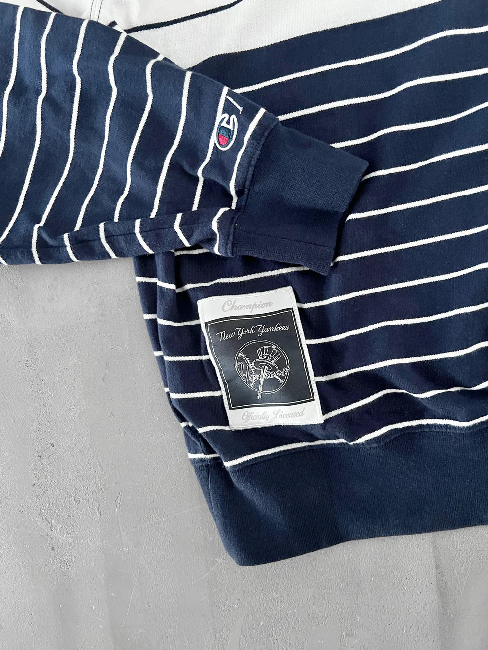 NAVY YANKEES LONGSLEEVE - 2000S - L