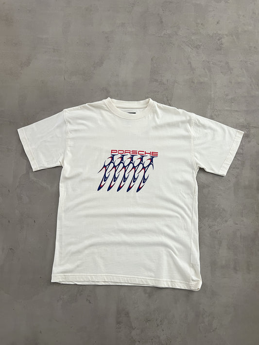 WHITE PORSCHE 911 GT1 LE MANS TEE - 1998 - XL/L