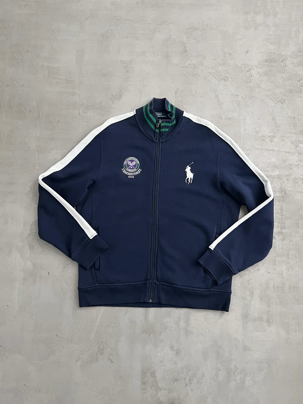 NAVY WIMBLEDON RALPH LAUREN JACKET - 2000S - XL/L