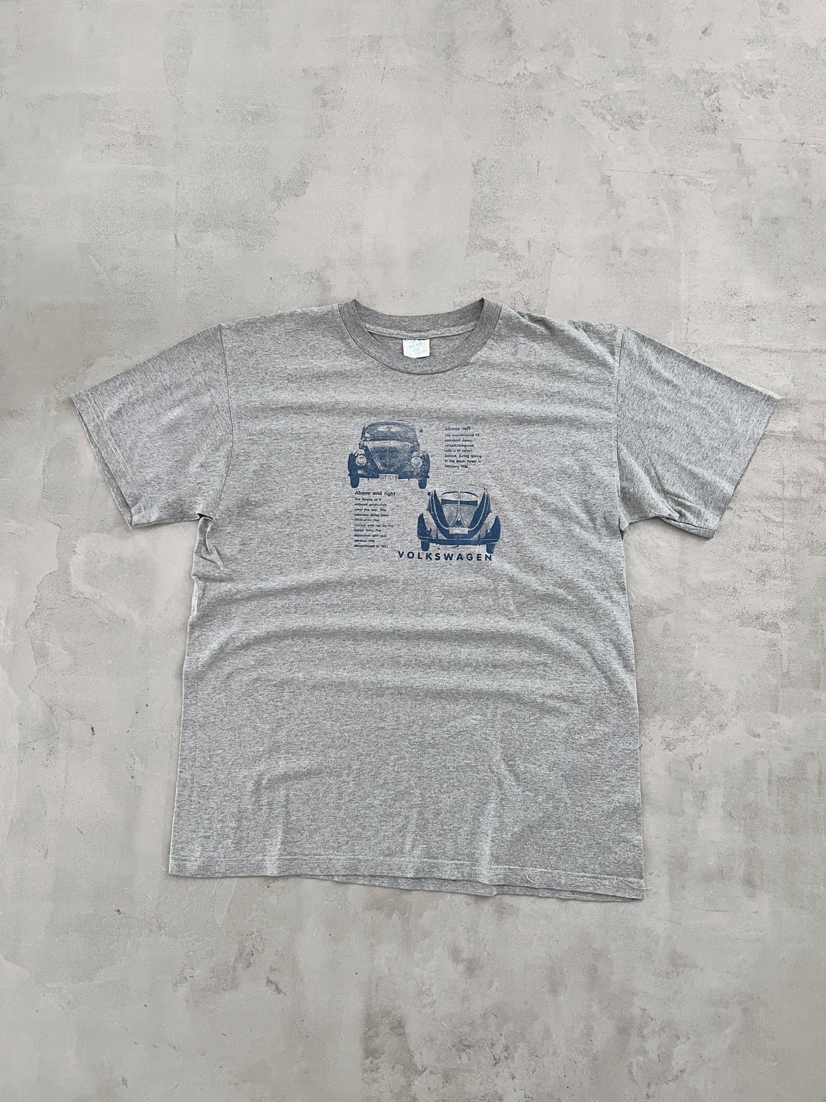 GREY VOLKSWAGEN VW TEE - 1990S - L