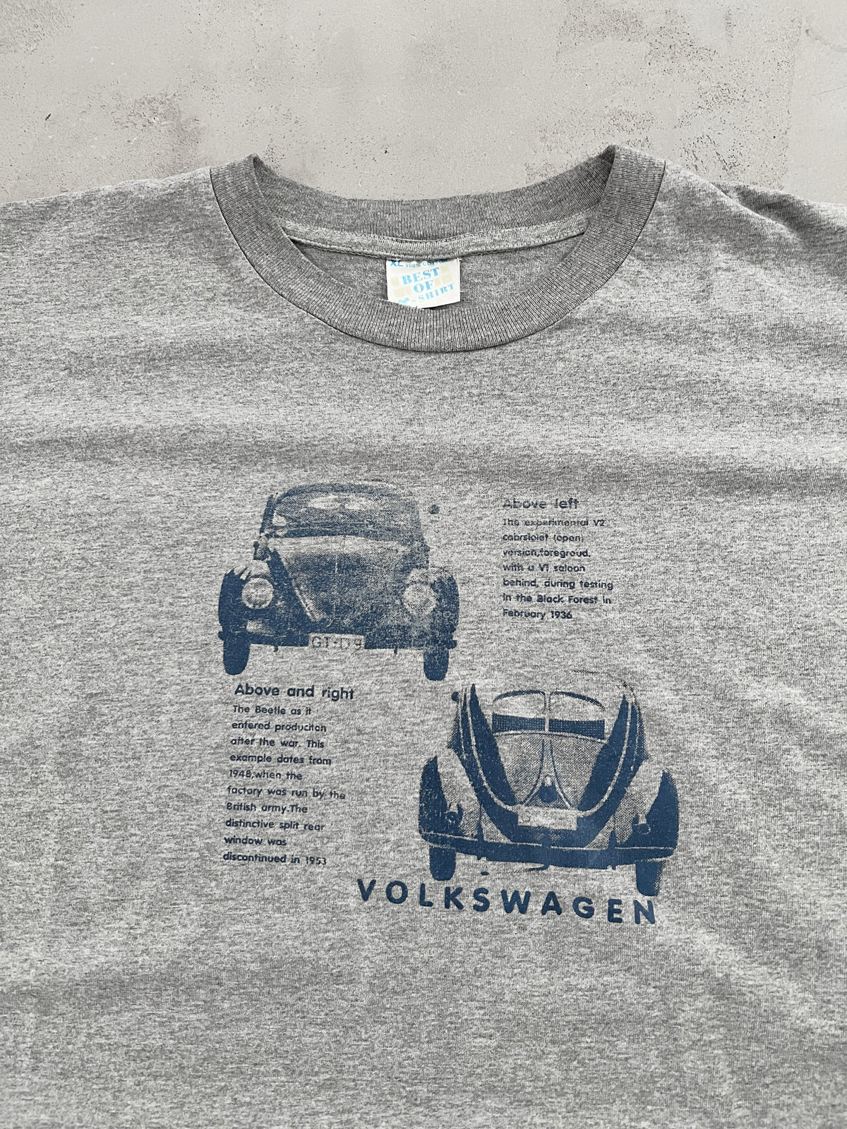 GREY VOLKSWAGEN VW TEE - 1990S - L
