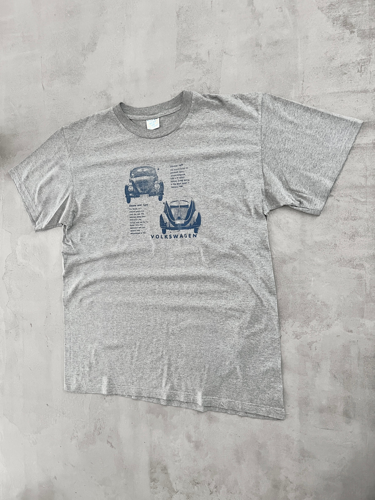 GREY VOLKSWAGEN VW TEE - 1990S - L