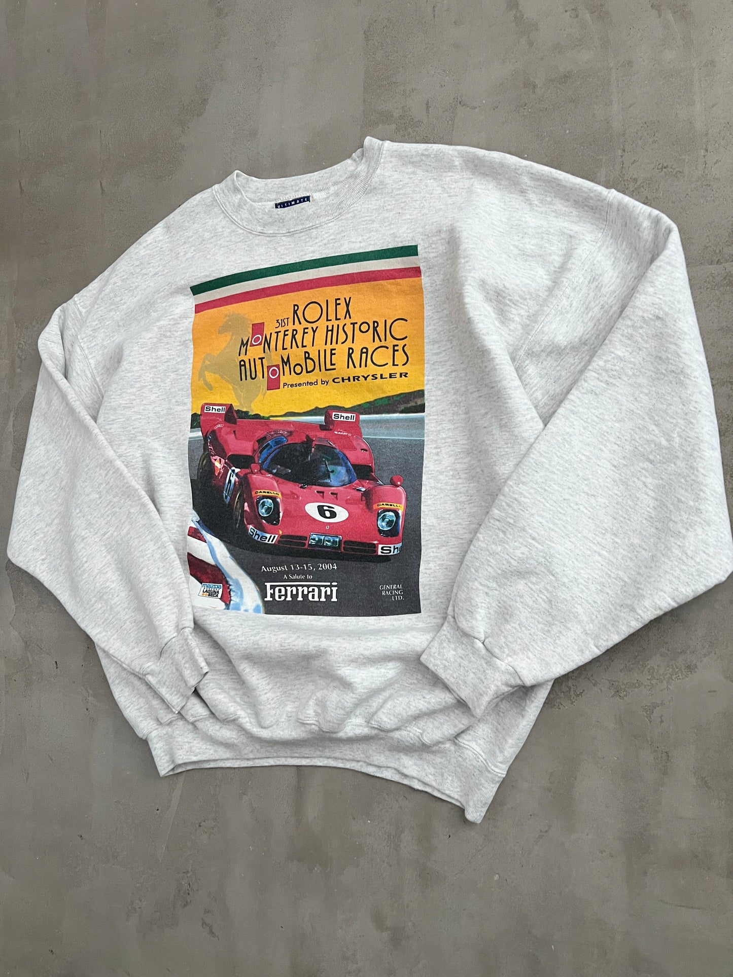 GREY FERRARI X ROLEX SWEATER - 2004 - XL/L