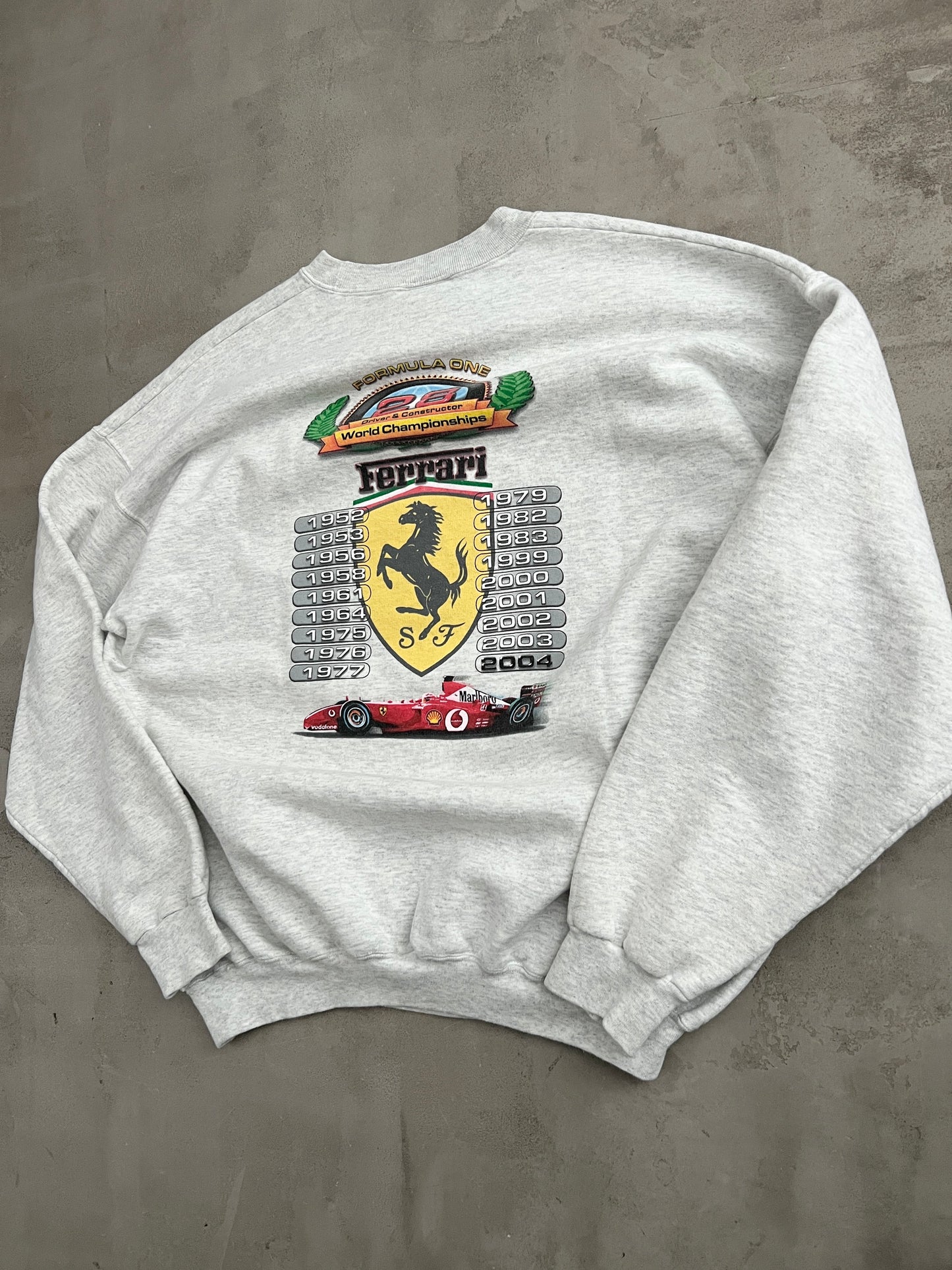 GREY FERRARI X ROLEX SWEATER - 2004 - XL/L