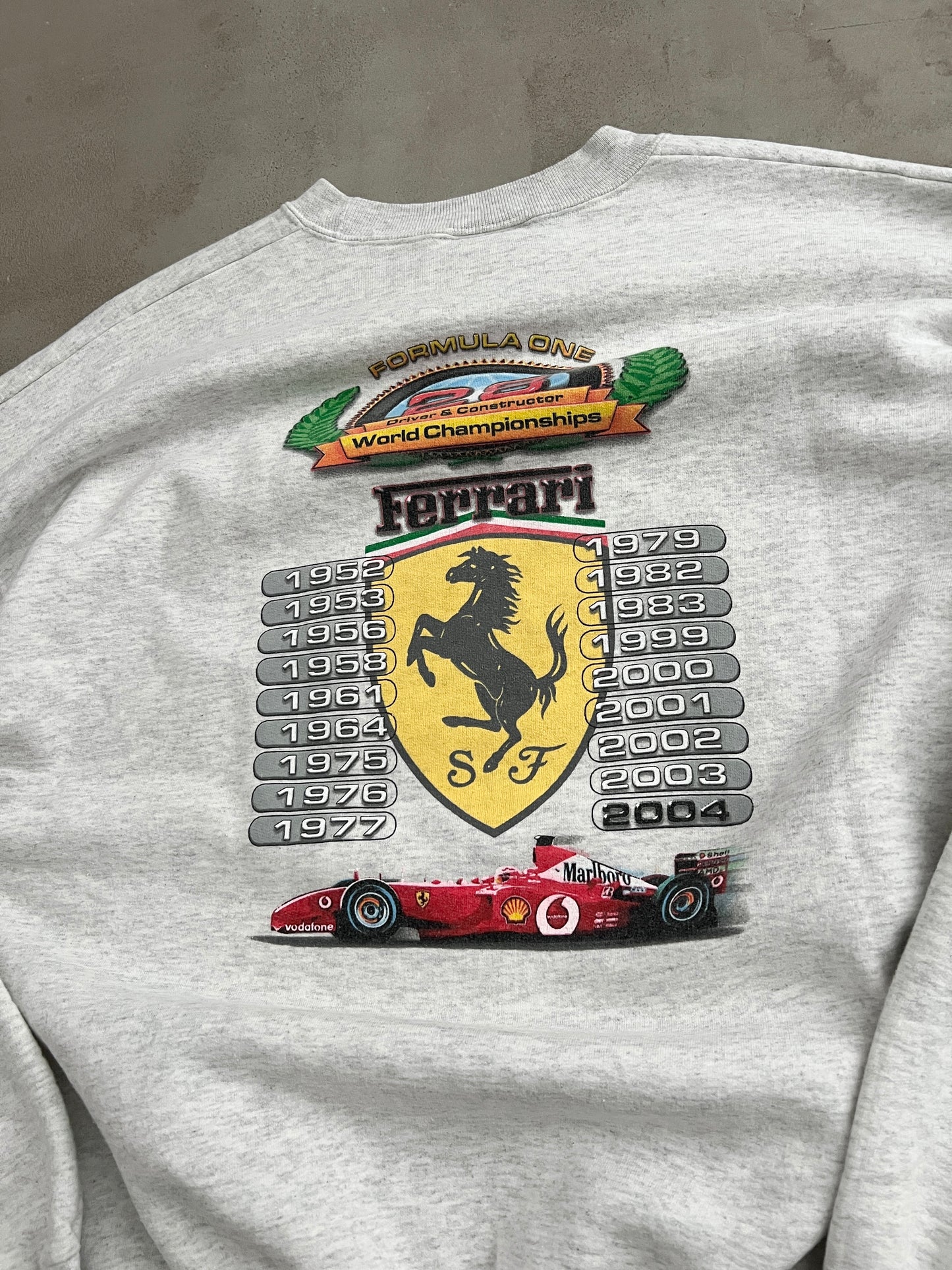 GREY FERRARI X ROLEX SWEATER - 2004 - XL/L