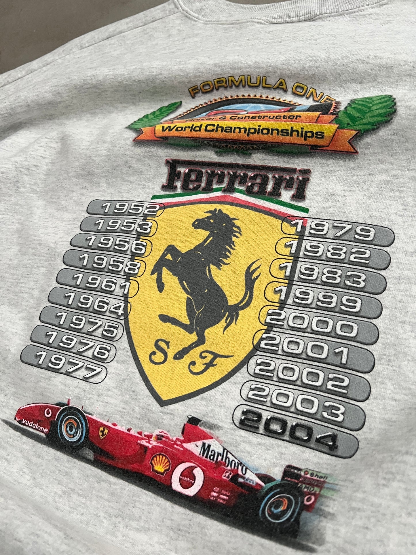 GREY FERRARI X ROLEX SWEATER - 2004 - XL/L
