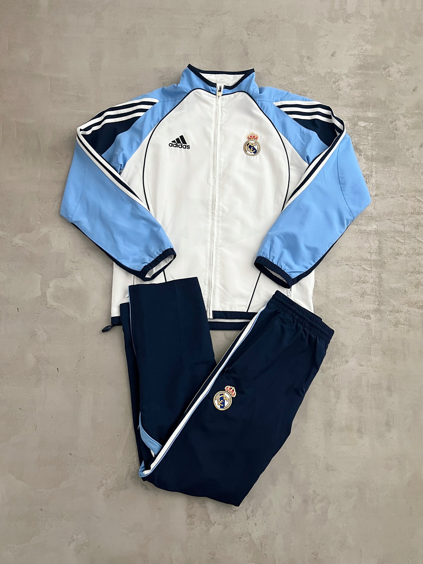 NAVY REAL MADRID TRACK JACKET - 2000S - M