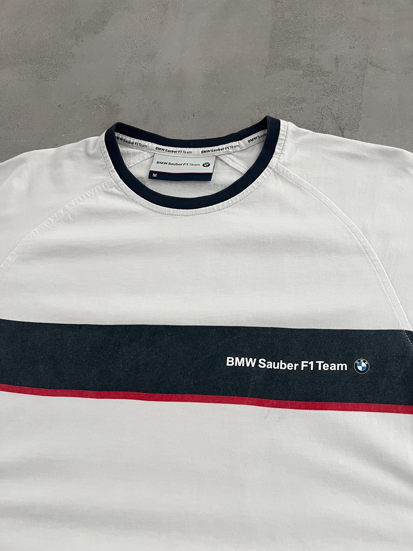 WHITE BMW F1 TEE - 2000S - M