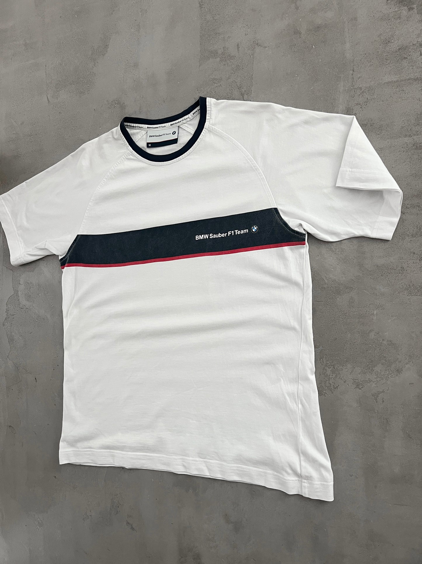 WHITE BMW F1 TEE - 2000S - M
