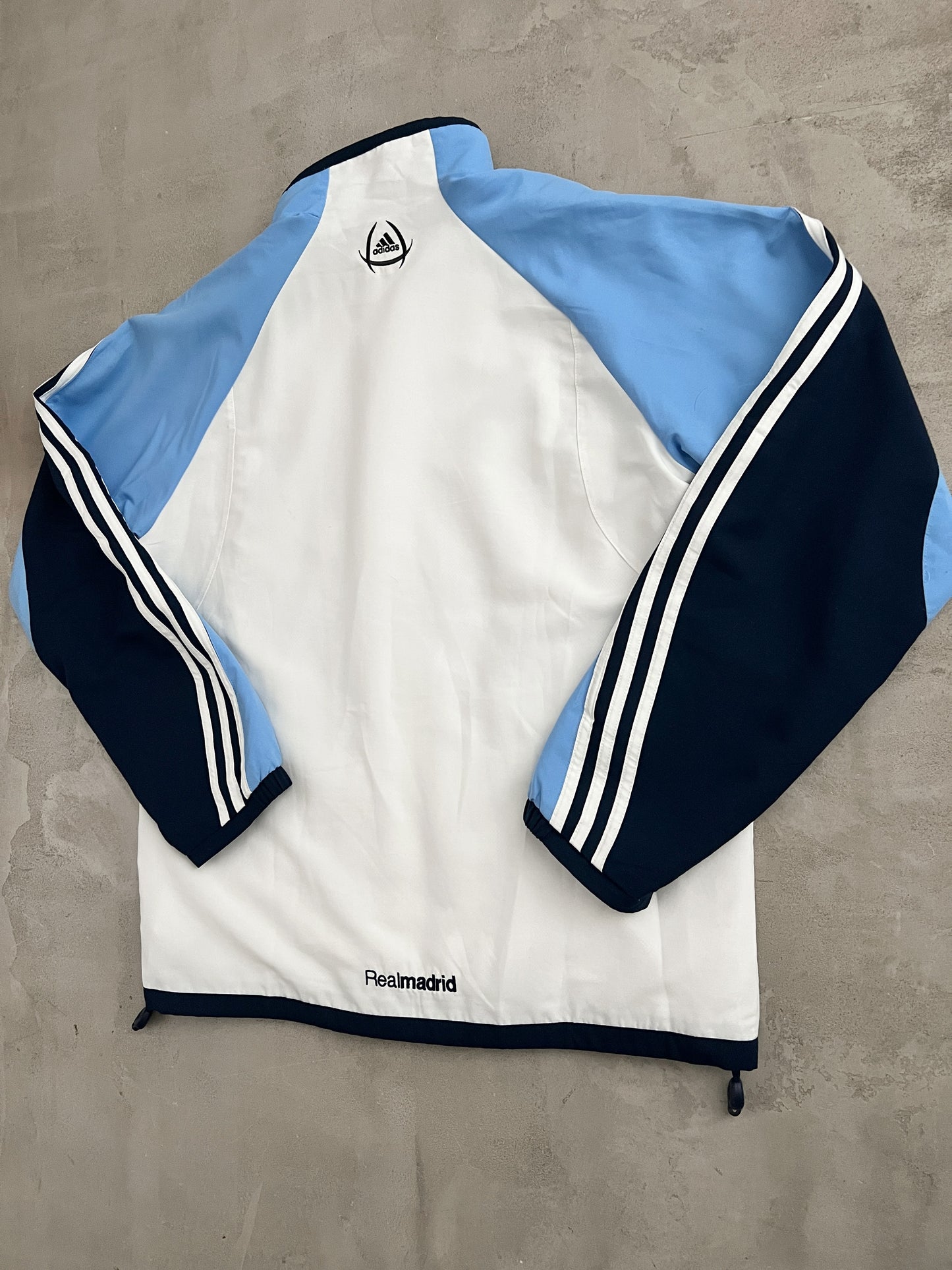 NAVY REAL MADRID TRACK JACKET - 2000S - M