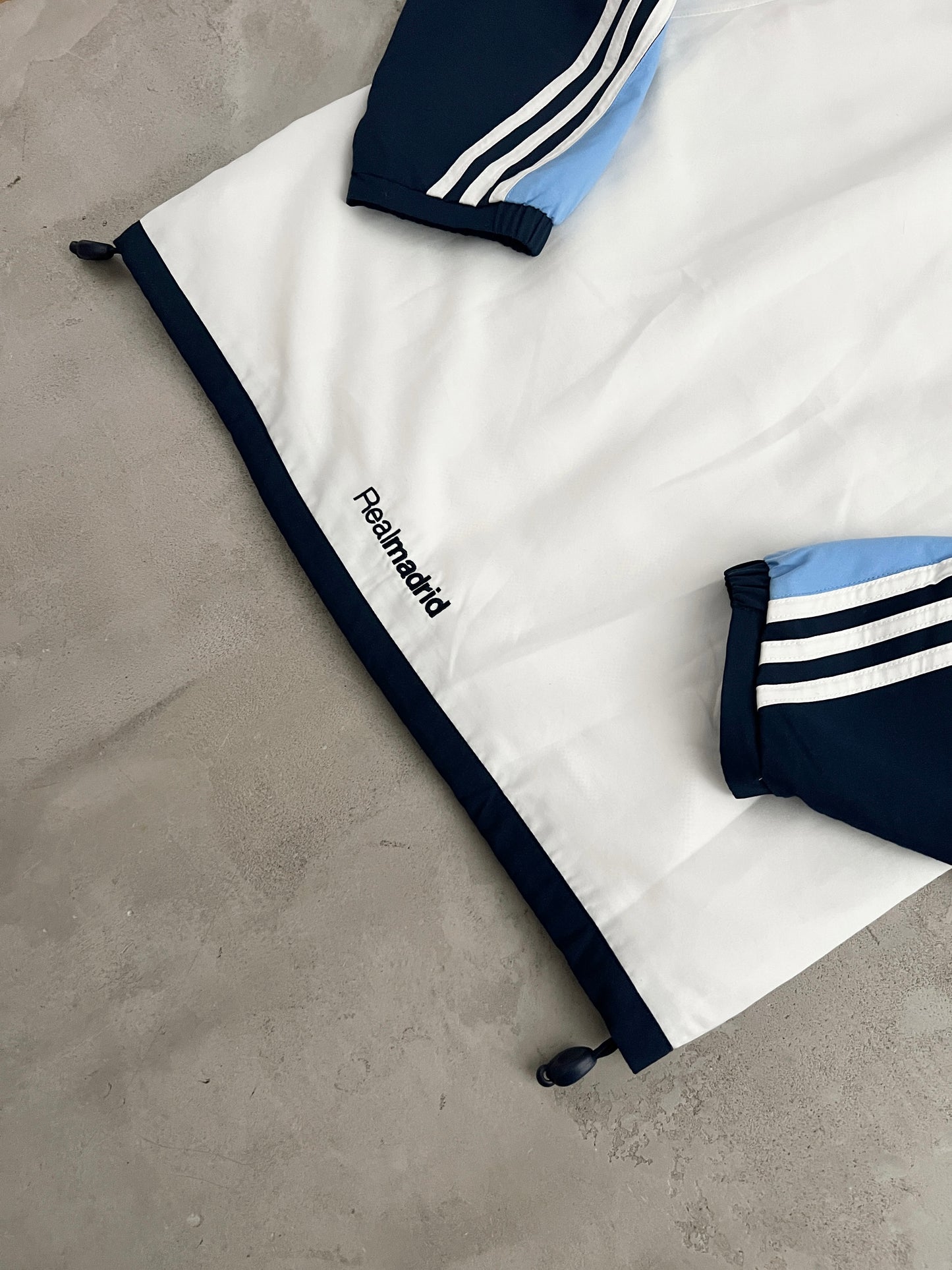 NAVY REAL MADRID TRACK JACKET - 2000S - M