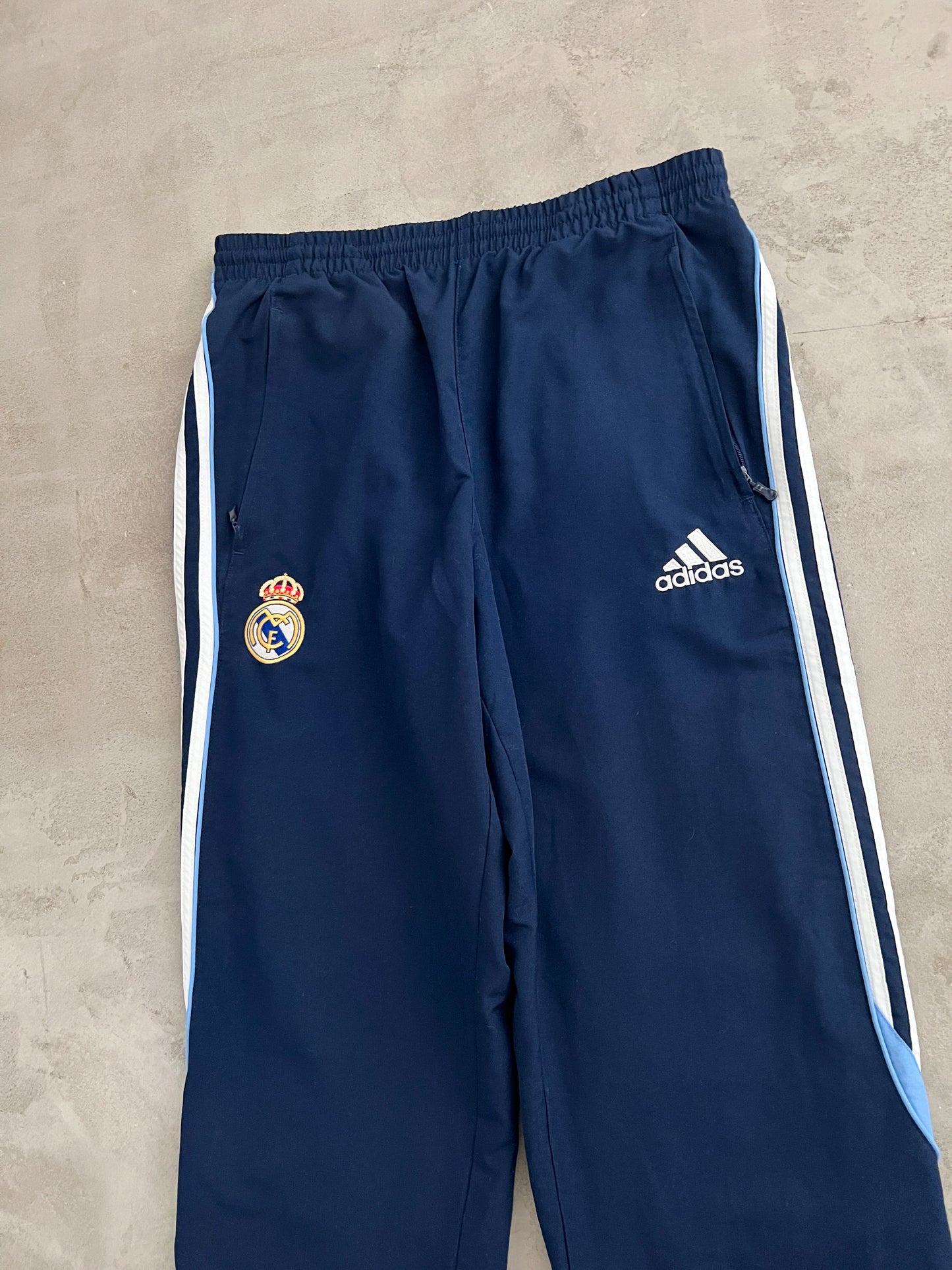 NAVY REAL MADRID TRACK PANTS - 2000S - M