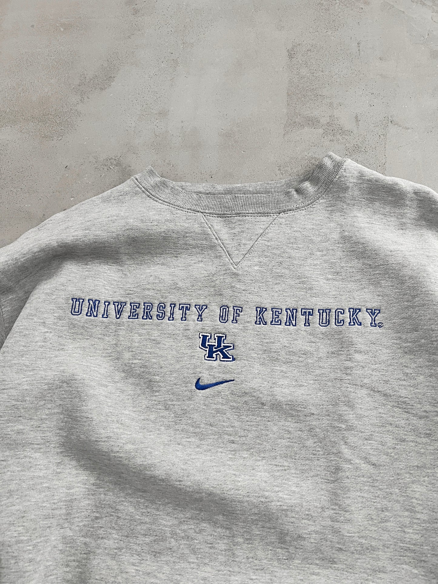 GREY KENTUCKY NIKE SWEATER - 2000S - M