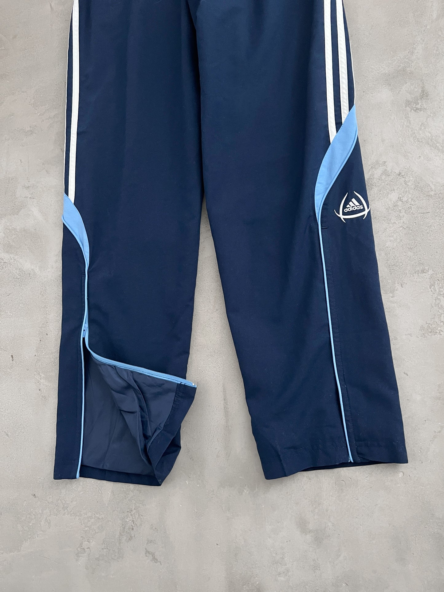 NAVY REAL MADRID TRACK PANTS - 2000S - M