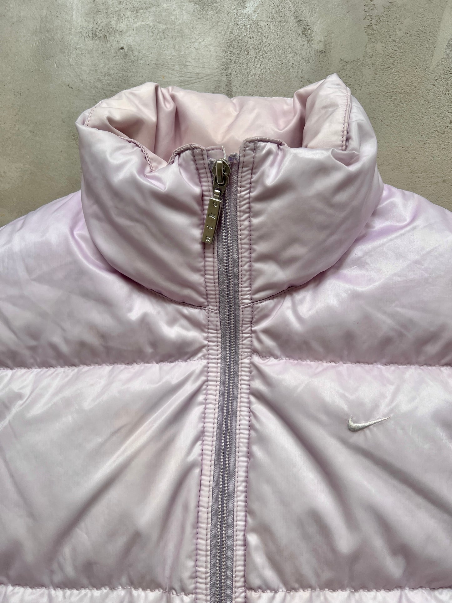 ROSÉ NIKE PUFFER VEST - 2000S - WOMENS S/M