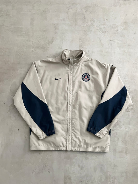 BEIGE PSG NIKE TRACK JACKET - 2000S - L