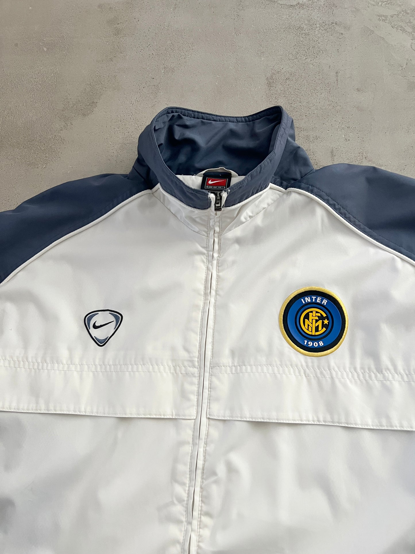 WHITE INTER MILAN NIKE JACKET - 2000S - M
