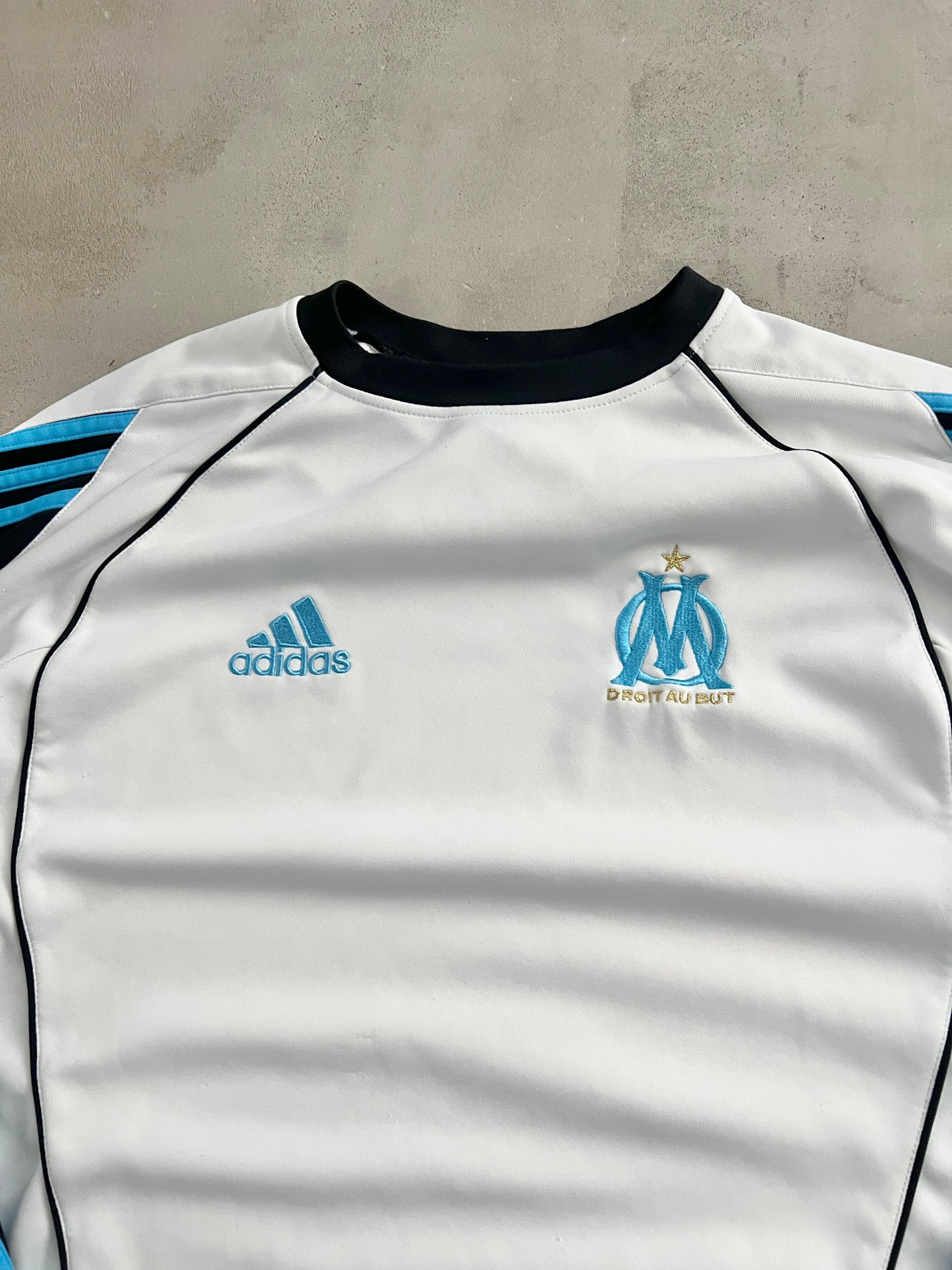 WHITE/BABY BLUE MARSEILLE SWEATER - 2000S - L