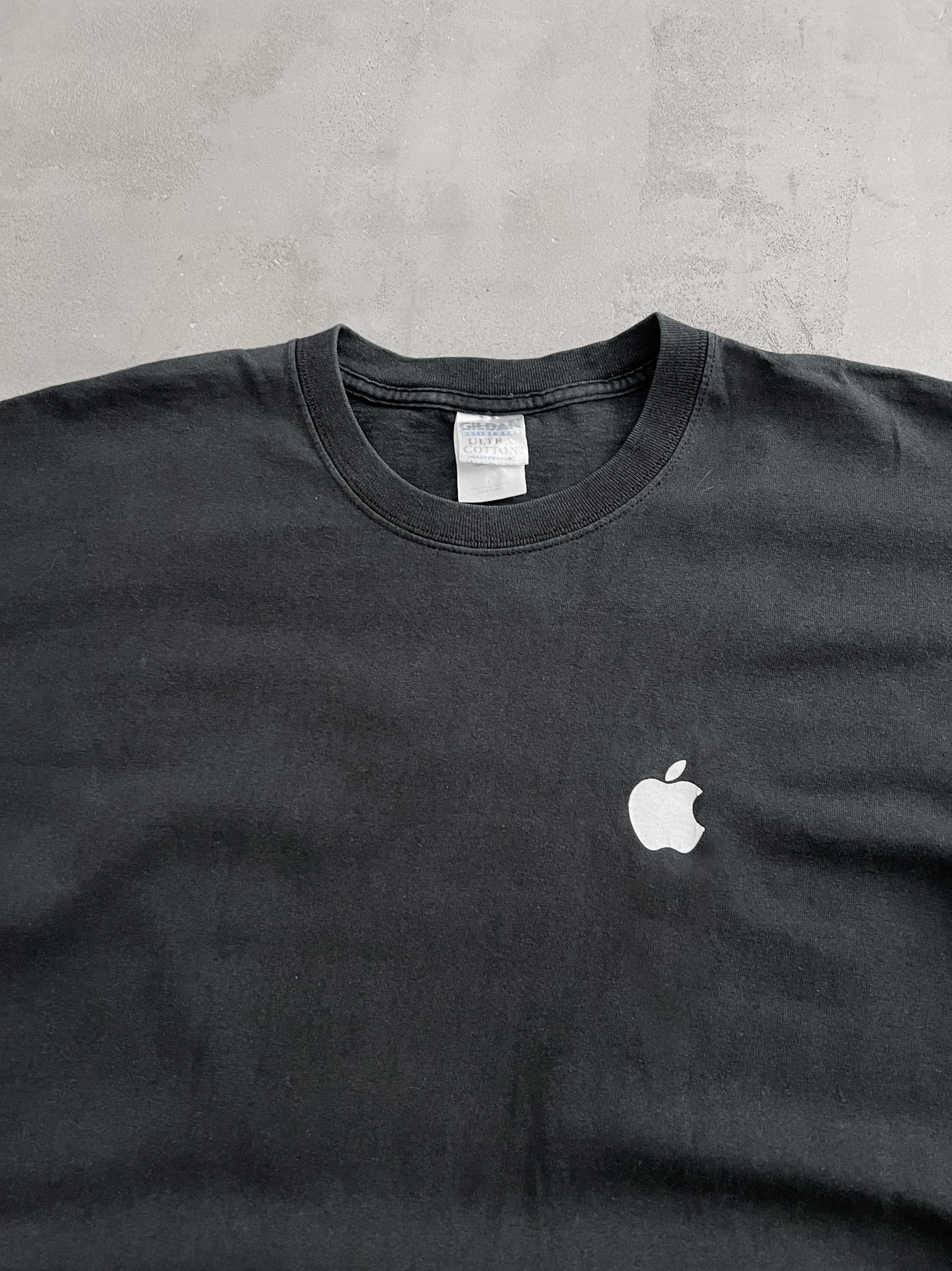BLACK APPLE X PROMO TEE - 2000S - L
