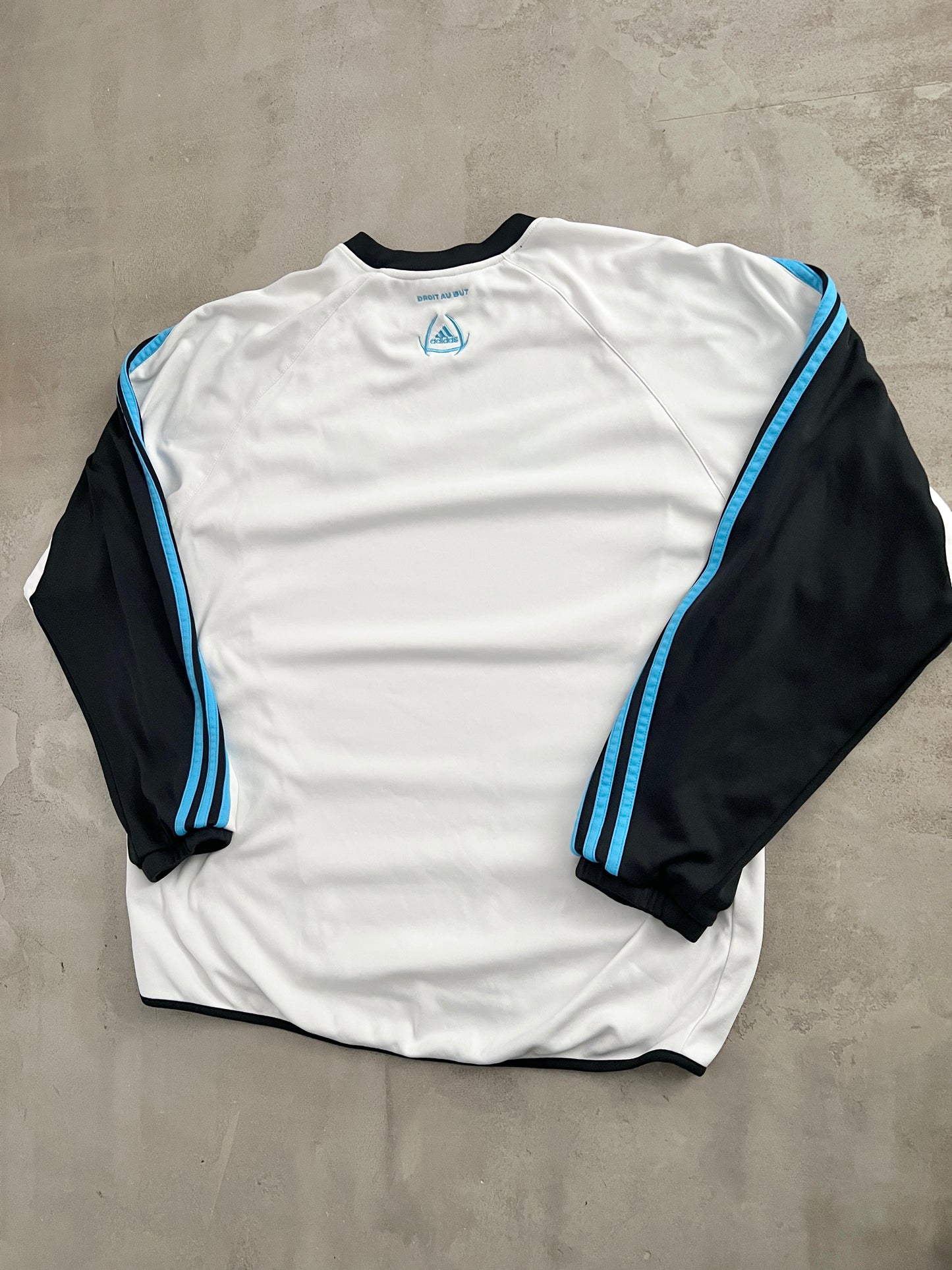 WHITE/BABY BLUE MARSEILLE SWEATER - 2000S - L