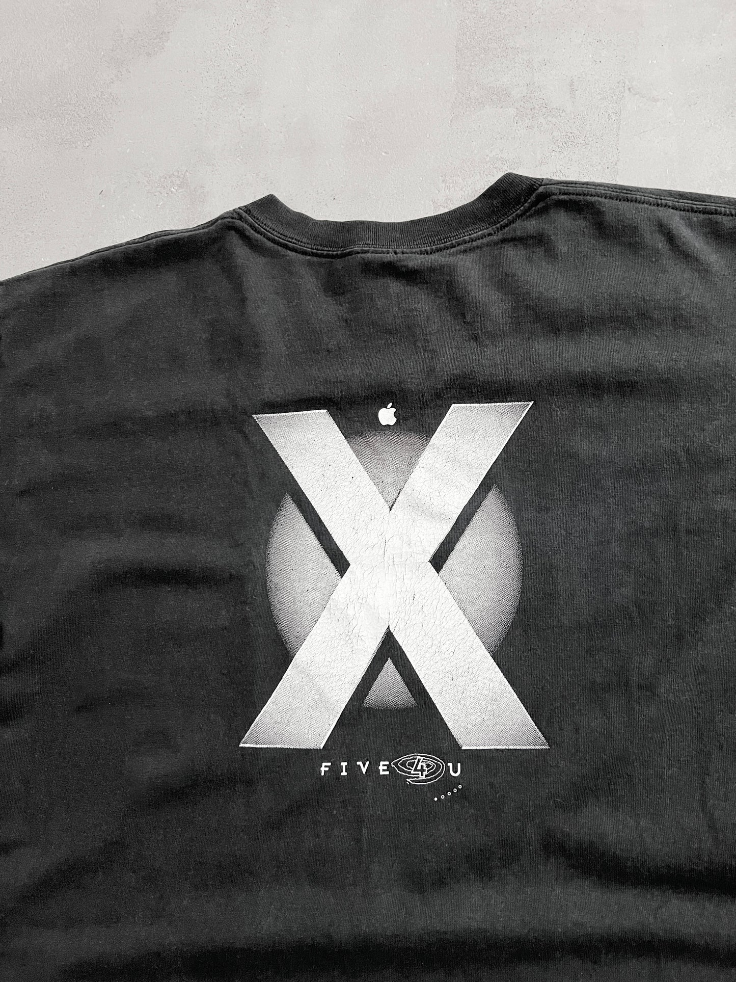 BLACK APPLE X PROMO TEE - 2000S - L