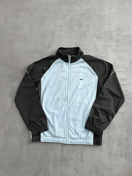 BABY BLUE NIKE TRACK JACKET - 2000S - L