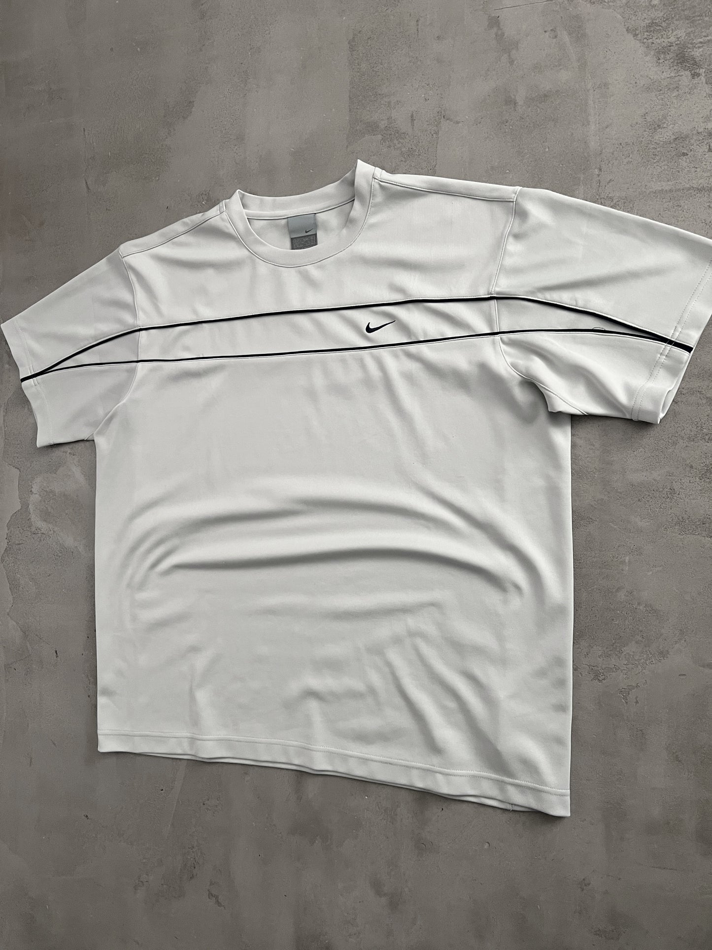 GREY/BABY BLUE NIKE TEE - 2000S - L