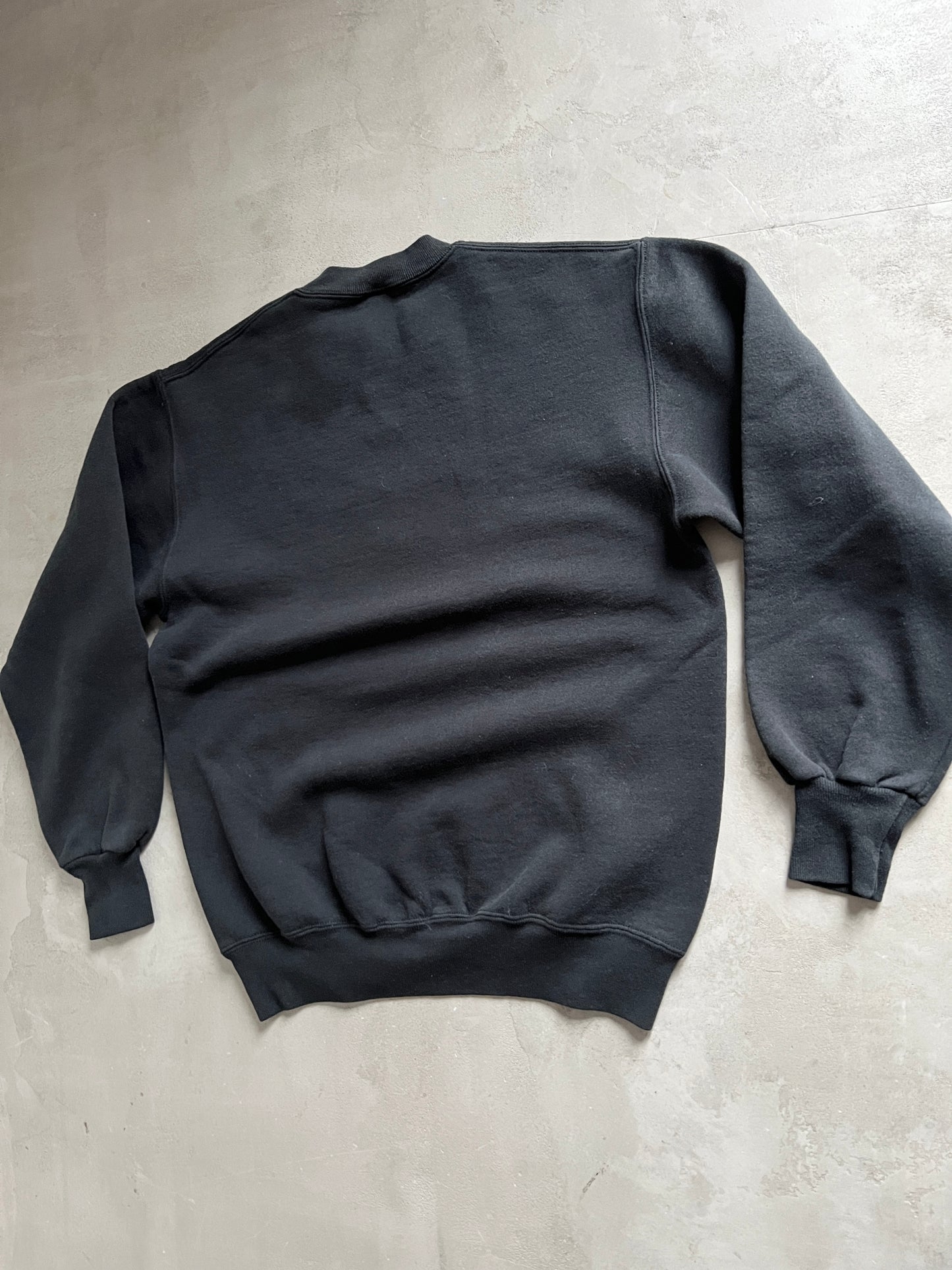BLACK MERCEDES BENZ SWEATER - 1990S - S