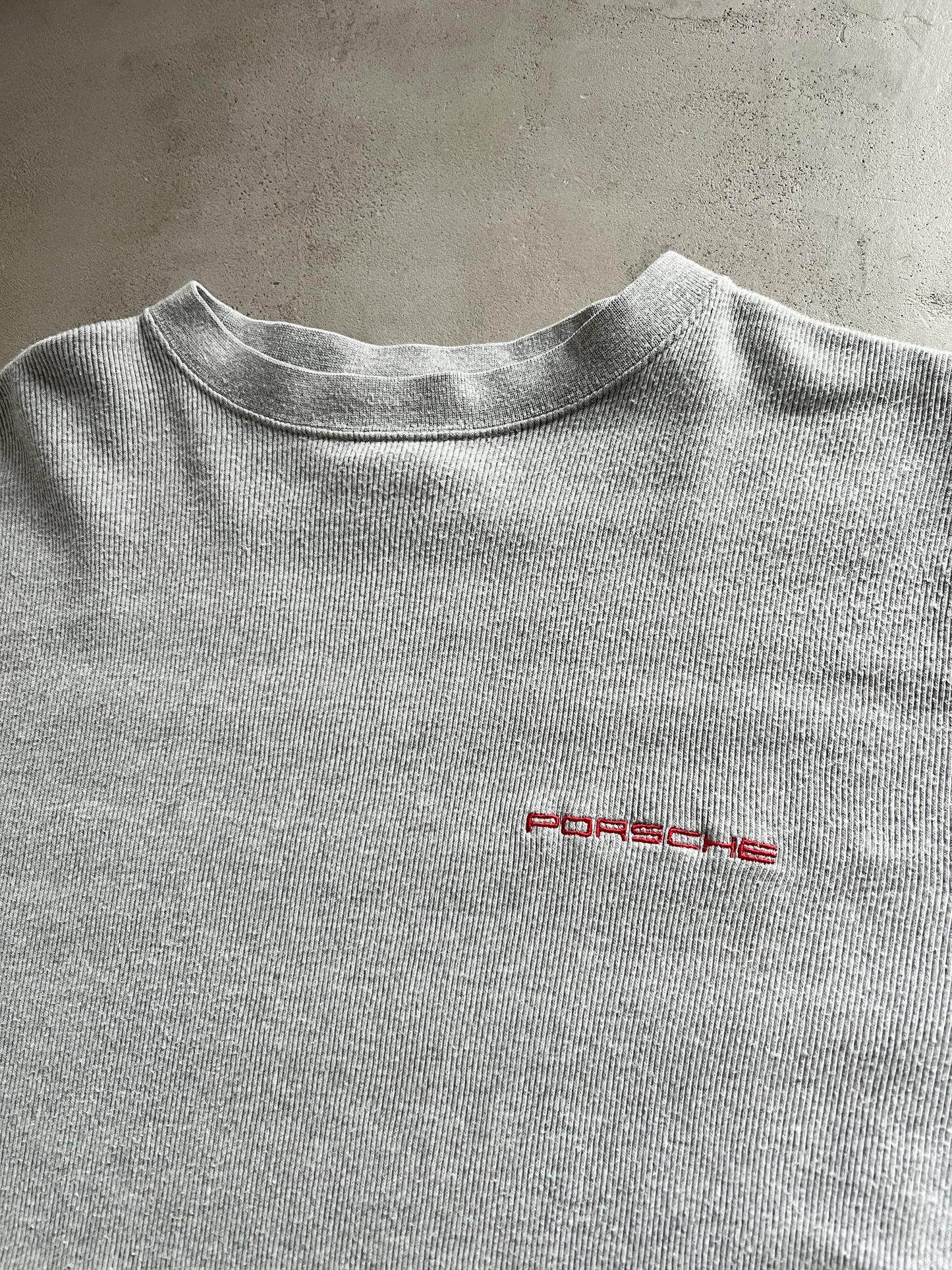 GREY PORSCHE TEE - 1990S - XXL