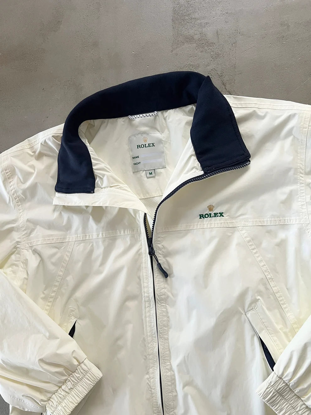 CREME ROLEX YACHT JACKET - 2000S - M