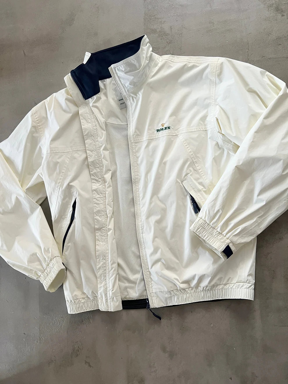 CREME ROLEX YACHT JACKET - 2000S - M