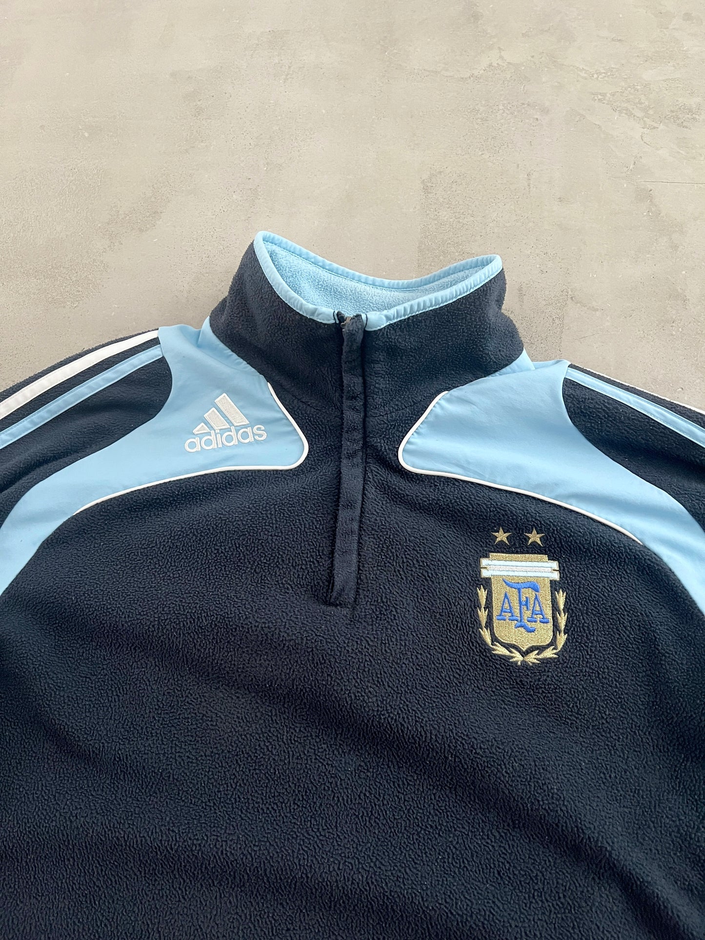 NAVY ARGENTINA FLEECE HALFZIP - 2000S - L