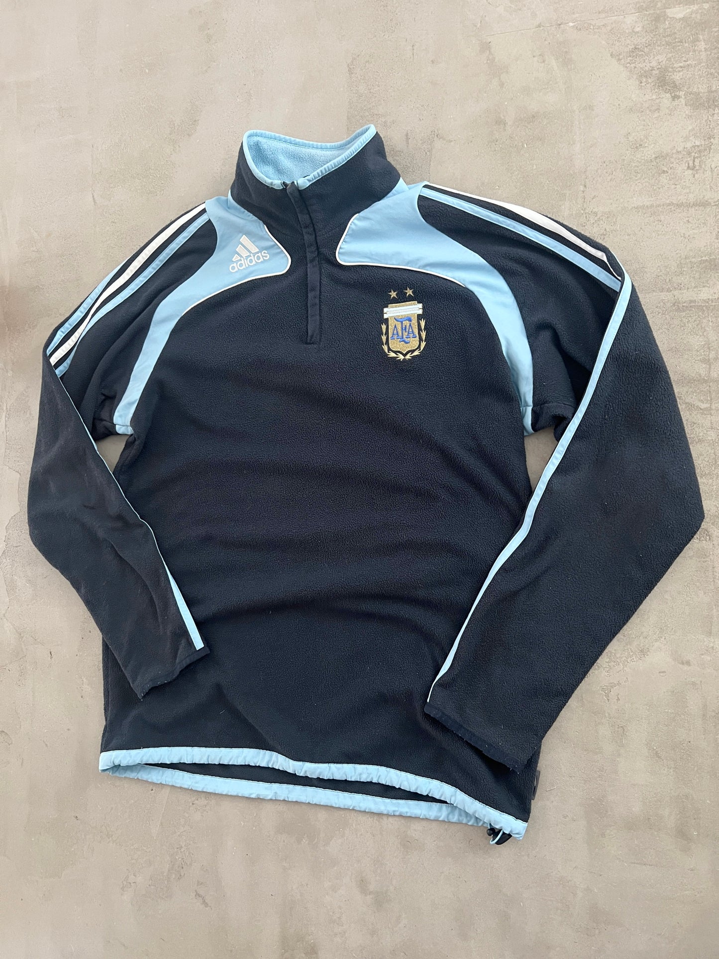 NAVY ARGENTINA FLEECE HALFZIP - 2000S - L