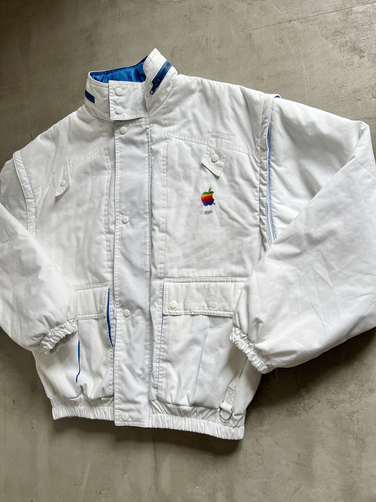 WHITE APPLE JACKET - 1990S - L/M