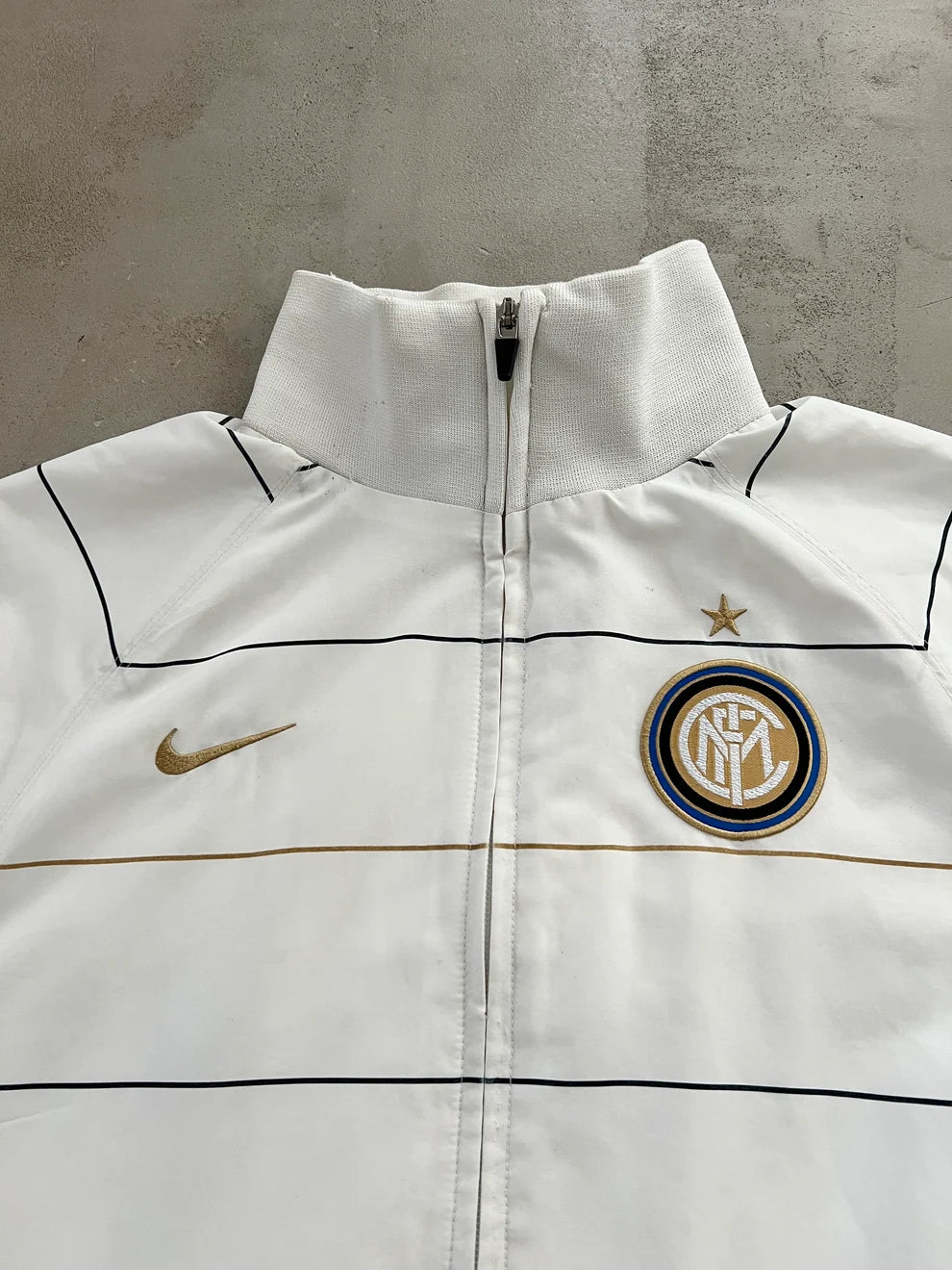 WHITE INTER MILAN NIKE JACKET - 2000S - M