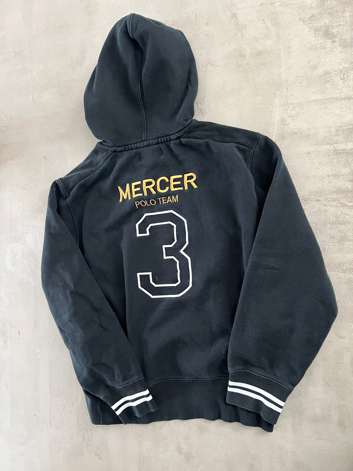 BLACK RALPH LAUREN HOODIE - 2000S - M