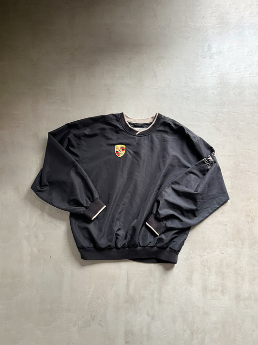 BLACK PORSCHE GOLF SWEATER - 2000S - L/XL