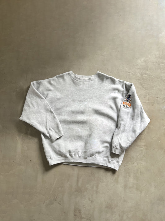 GREY MARLBORO SWEATER - 1990S - XL/L