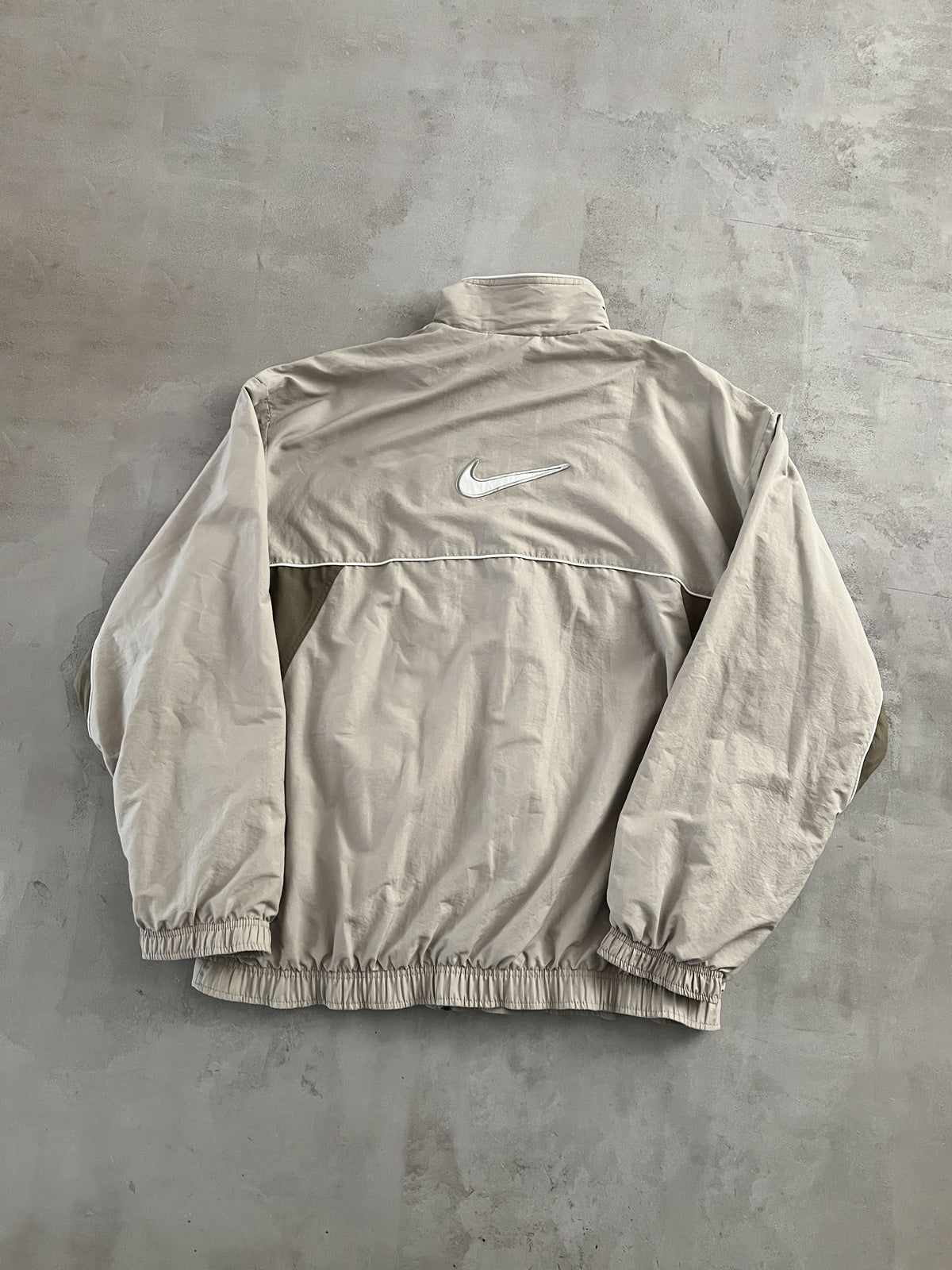 BEIGE NIKE TRACK JACKET - 2000S - XL/XXL