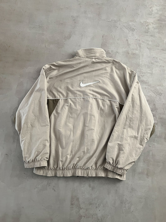 BEIGE NIKE TRACK JACKET - 2000S - XL/XXL