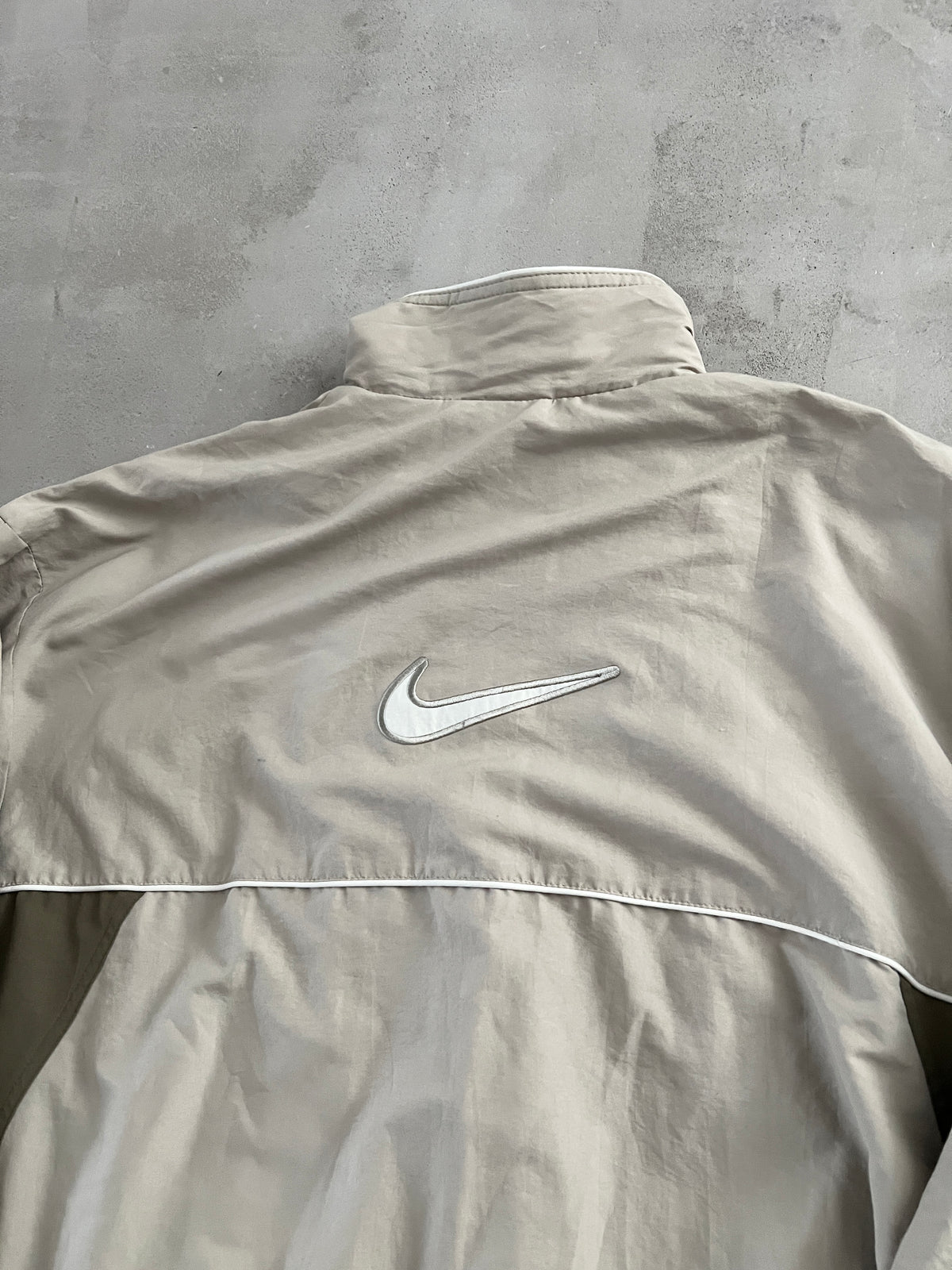BEIGE NIKE TRACK JACKET - 2000S - XL/XXL