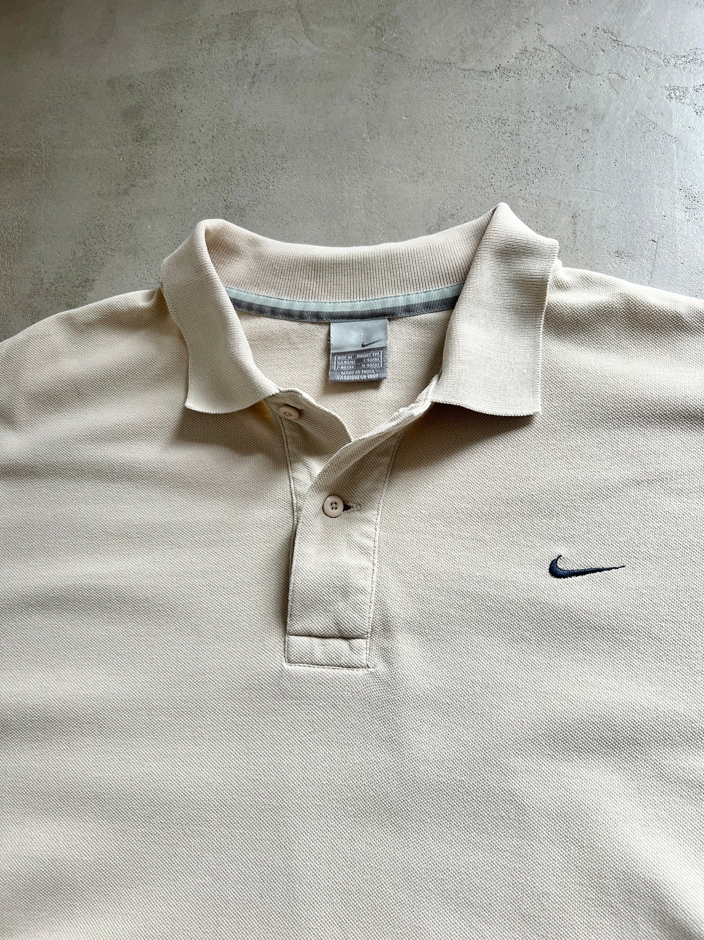 BEIGE NIKE POLO - 2000S - XL