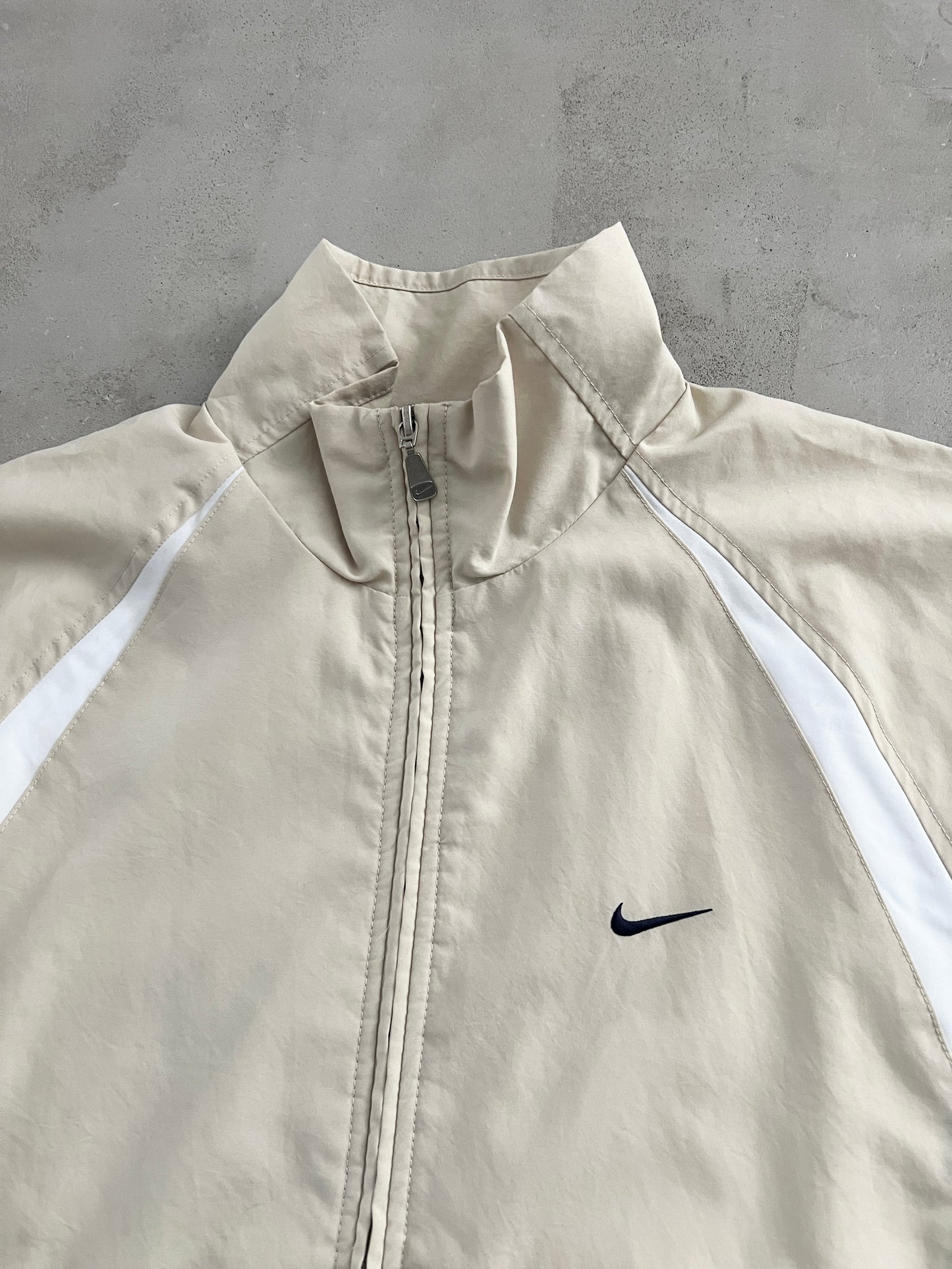 CREME NIKE TRACK JACKET - 2000S - S