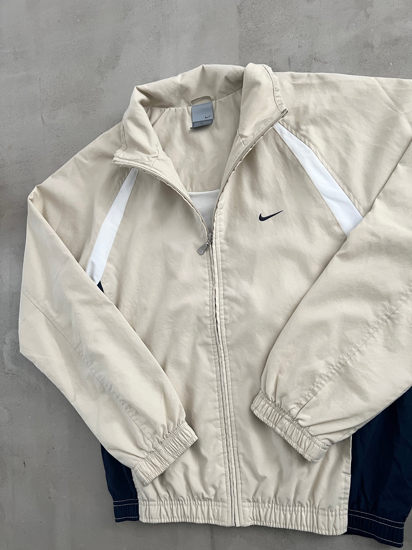 CREME NIKE TRACK JACKET - 2000S - S