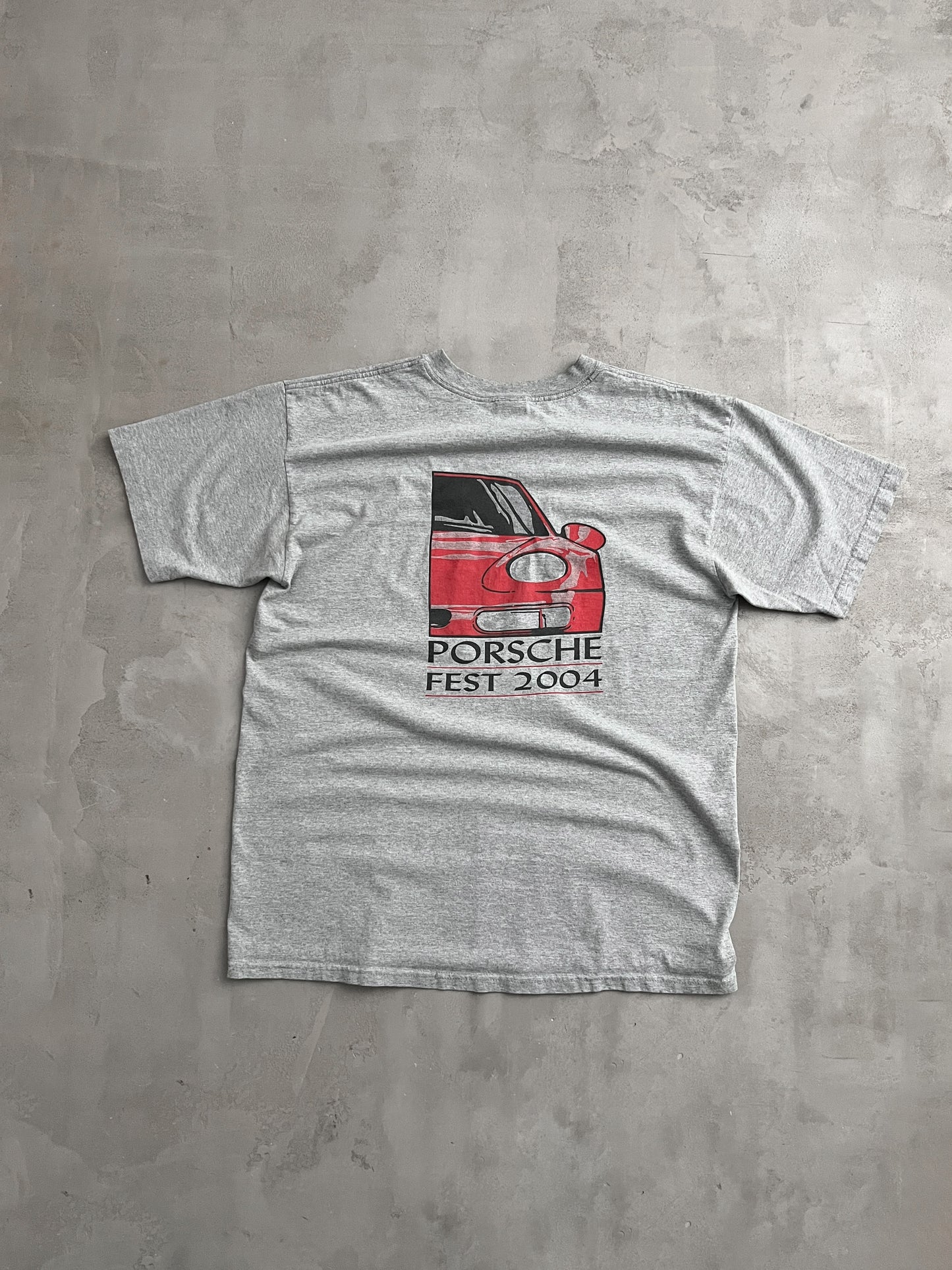 GREY PORSCHE TEE - 2004 - L/XL